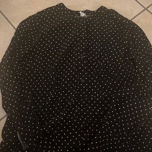 Bottom up polka dot shirt